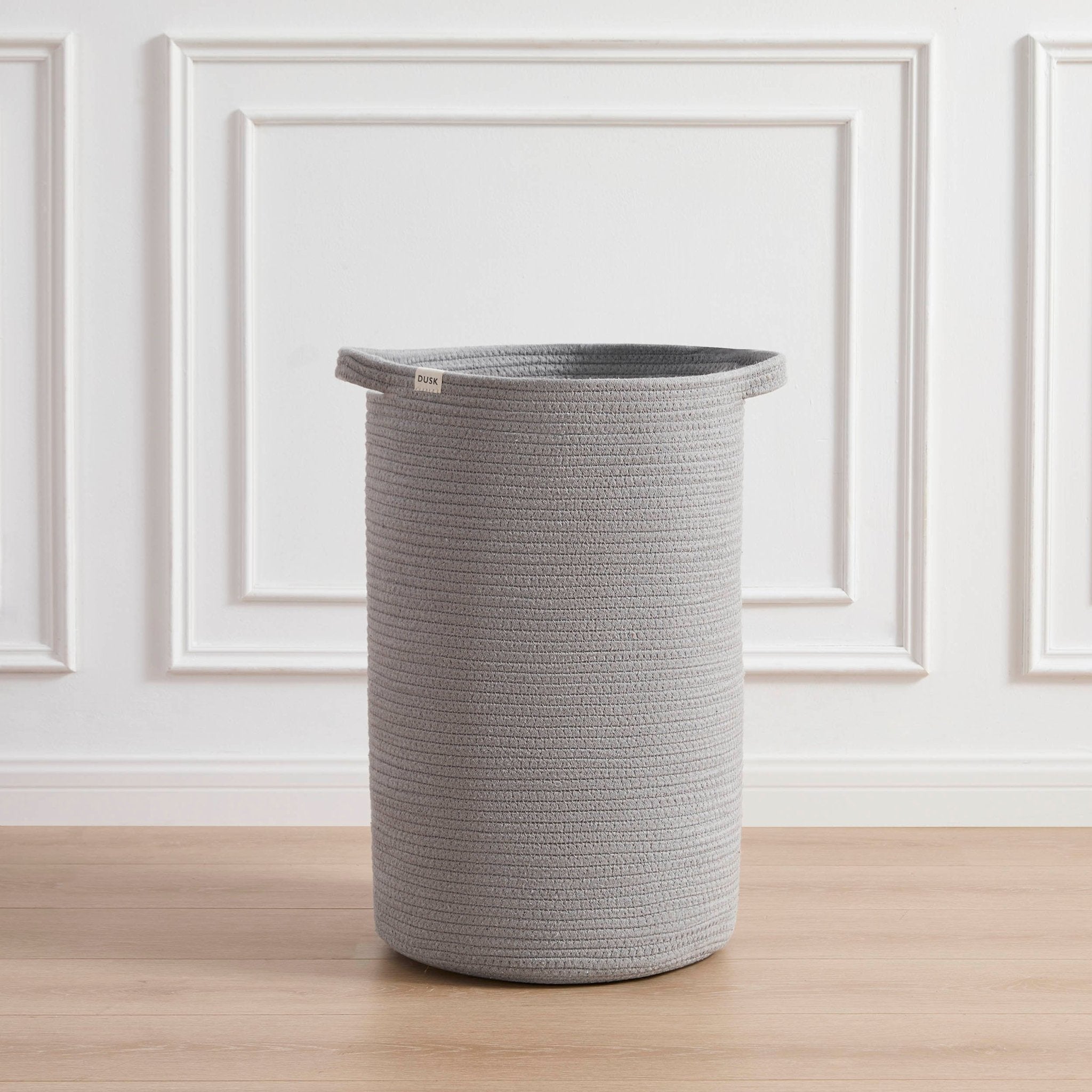 Rope Laundry Basket - Grey