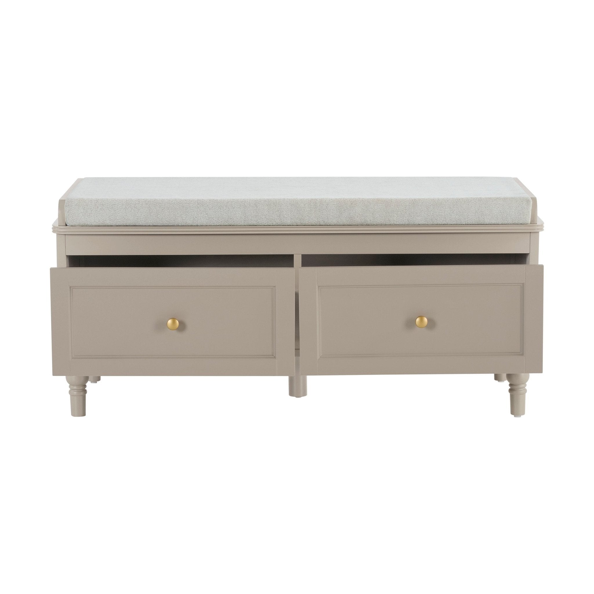 Ruby Storage Cupboard with Seat - Taupe