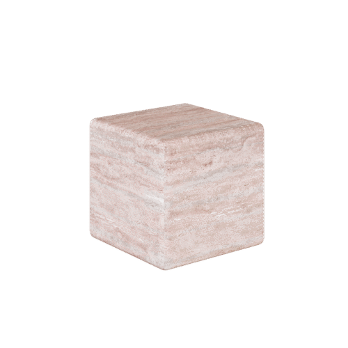 Cerazo Travertine Coffee Table, Red - Image 4
