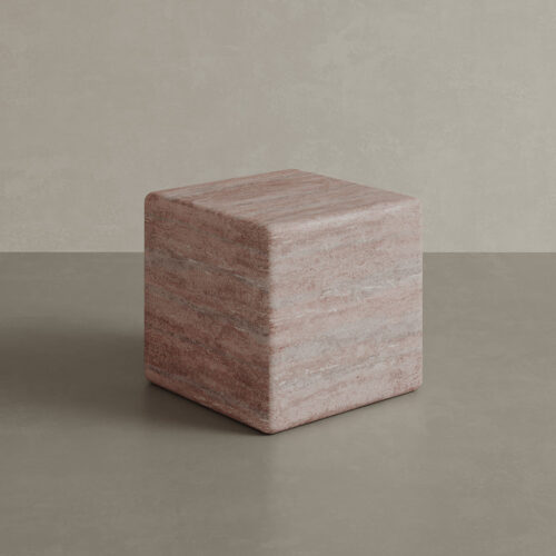 Cerazo Travertine Coffee Table, Red