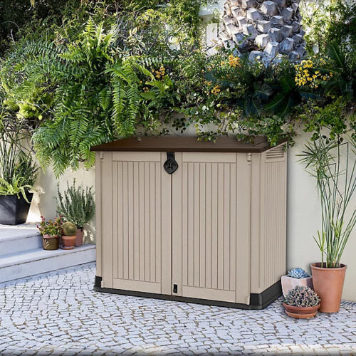 Keter Store It Out Midi Beige & brown 880L Garden storage box - Image 4